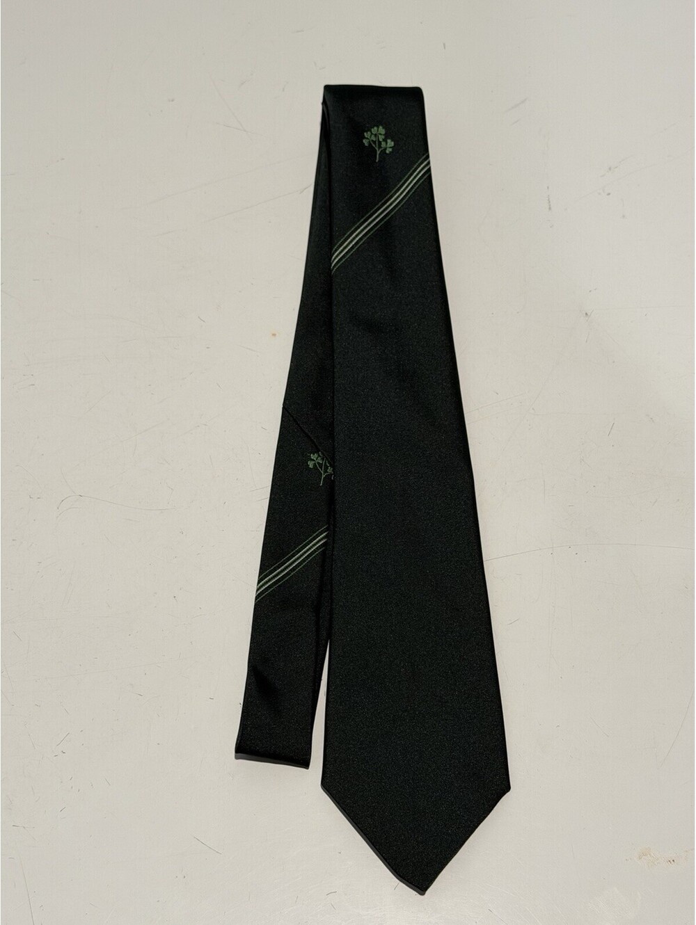 Mens Vintage Millars Tie Ireland Green Clover Tie Polyester St Patricks Day